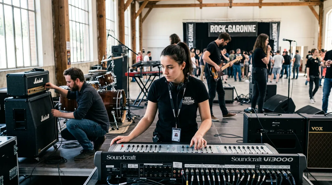 Régie sonore et calibrage acoustique en répétition